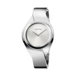 Montre  quartz en acier calvin klein taille m - argent