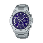 Montre  quartz en acier - chronomtre - argent et violet