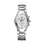 Montre  quartz en acier et diamants excessive chrono lady - chronographe