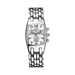 Montre  quartz en acier et diamants jolie madame bijou chrono - chronographe