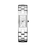 Montre  quartz en acier et diamants velvetia