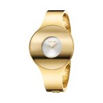Montre  quartz en acier dor et argent - taille s