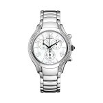 Montre à quartz en acier, nacre et diamants balmain de balmain chrono lady - chronographe Montre à quartz en acier, nacre et diamants balmain de balmain chrono lady - chronographe