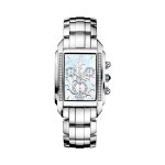 Montre  quartz en acier, nacre et diamants velvet chrono lady chrono - chronographe