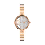 Montre  quartz en acier rue denoyez glitter - dor rose