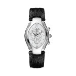 Montre  quartz en cuir et diamants excessive chrono lady - chronographe