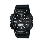 Montre  quartz digitale en rsine chronographe - noir