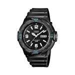 Montre  quartz en rsine noir