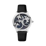 Montre  quartz en satin et diamants balmazing ii