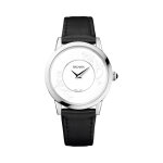 Montre en satin eria bijou noir et argent�