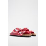 Mules alicante rouge et blanc