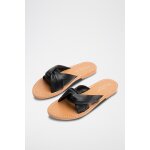 Mules en cuir noir