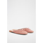 Mules en cuir penelope rose