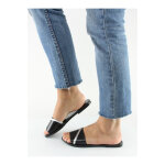 Mules en cuir tea manoukian noir Mules en cuir tea manoukian noir