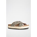 Mules plateformes beta beige