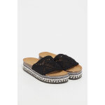 Mules plateformes � semelle fantaisie