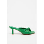 Mules  talons en cuir helsa vert