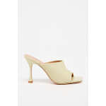 Mules  talons en cuir rika vert clair