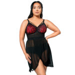 Nuisette mia lace noir et rouge