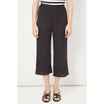 Pantacourt taille haute marron chin
