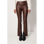 Pantalon bootcut taille haute marron