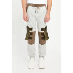 Pantalon cargo kaki et gris chin