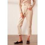 Pantalon carotte 7 / 8 taille haute beige