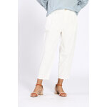 Pantalon carotte 7 / 8 taille haute blanc