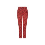 Pantalon carotte selby rouge brique et noir