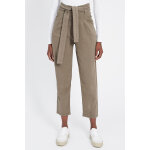 Pantalon carotte taille haute cloe kaki Pantalon carotte taille haute cloe kaki