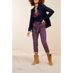 Pantalon casual 7 / 8 violet - one step femme