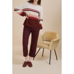 Pantalon droit 7 / 8 jason bordeaux