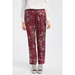 Pantalon droit flow bordeaux et kaki - lauren vidal