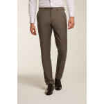 Pantalon droit en laine nael taupe