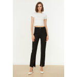 Pantalon fendu taille haute