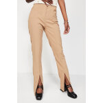 Pantalon fendu taille haute
