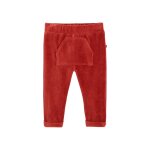 Pantalon en velours rouge brique chin� - oba�bi