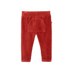 Pantalon en velours rouge brique chin� - oba�bi