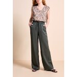 Pantalon wide legs kaki - one step femme