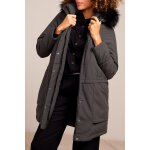Parka à capuche kaki - one step femme Parka à capuche kaki - one step femme