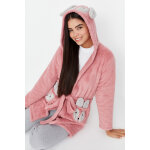 Peignoir lapin � capuche