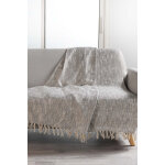 Plaid new sultan argent - 125 x 150 cm