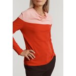 Pull arctique orange et rose
