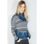 Pull bleu marine et blanc Pull bleu marine et blanc