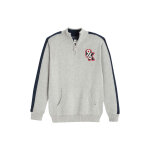 Pull bleu marine et gris clair chin� - oka�di