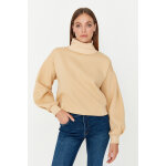 Pull court � manches bouffantes