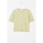 Pull en laine et alpaga jaune et beige Pull en laine et alpaga jaune et beige