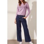 Pull en laine et cachemire violet