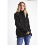 Pull en laine et mohair noir