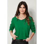 Pull long en laine en maille ctele